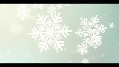 浪漫灰色背景雪花飞舞动态视频素材视频的预览图